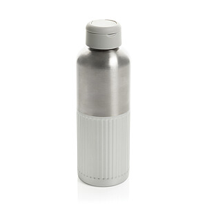 Nepropustná láhev na vodu RCS R-steel s držadlem 750 ml, šedá