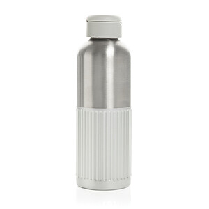 Nepropustná láhev na vodu RCS R-steel s držadlem 750 ml, šedá