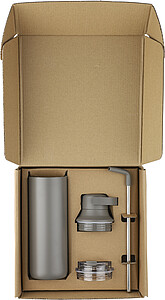 Nerezová dvoustěnná láhev 500 ml, gunmetal