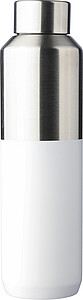 Nerezová dvoustěnná láhev 600 ml, bílá - reklamní předměty