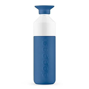 Nerezová láhev DOPPER, 800 ml, modrá - ekologické reklamní předměty