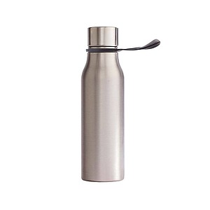 Nerezová láhev na pití, 550ml, s černým poutkem