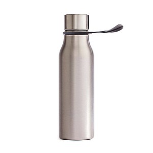 Nerezová láhev na pití, 550ml, s černým poutkem