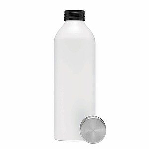 Nerezová láhev na pití se šroubovacím víčkem, 750ml, bílá