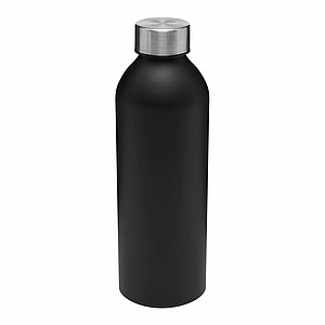 Nerezová láhev na pití se šroubovacím víčkem, 750ml, černá