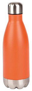 Nerezová láhev na pití ve tvaru PET láhve, 600ml, oranžová