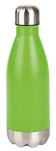 Nerezová láhev na pití ve tvaru PET láhve, 600ml, zelená