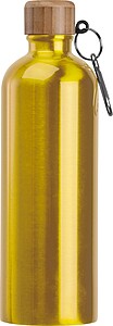 Nerezová láhev s karabinou 750 ml, žlutá