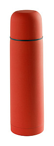 Nerezová pogumovaná termoska, 500ml, červená
