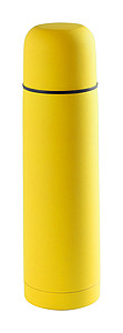 Nerezová pogumovaná termoska, 500ml, žlutá