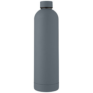 Nerezová termo láhev, 1l, šedá