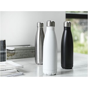 Nerezová termoláhev na pití z recyklované nerezové oceli, 500ml, černá