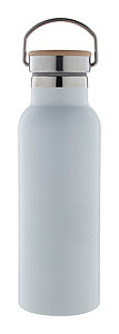 Nerezová termoska 500ml s bambusem na víčku, bílá