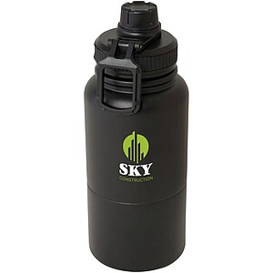 Nerezová termoska, 530ml, s odnímatelnou spodní částí 340ml, černá
