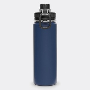 Nerezová termoska 600ml, s černým víčkem, tmavě modrá