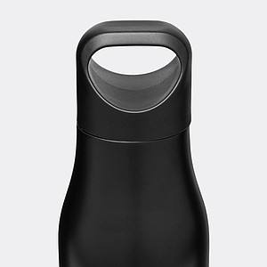 Nerezová termoska s bambusovým dnem, objem 500ml, černá