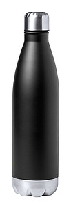 Nerezová termoska ve tvaru láhve, 750ml, izolovaná mědí, černá - reklamní předměty