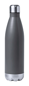 Nerezová termoska ve tvaru láhve, 750ml, izolovaná mědí, šedá