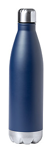 Nerezová termoska ve tvaru láhve, 750ml, izolovaná mědí, tmavě modrá