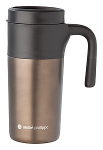 Nerezový cestovní termohrnek André Philippe, bronzový - reklamní předměty