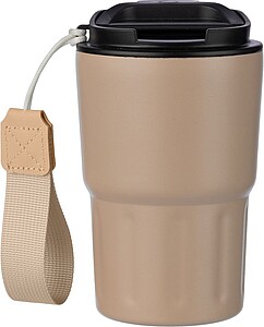Nerezový dvoustěnný hrnek, 320 ml, béžová