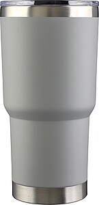 Nerezový dvoustěnný hrnek 590 ml, bílá - reklamní předměty