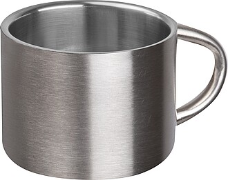 Nerezový hrnek na espresso 80ml, šedá