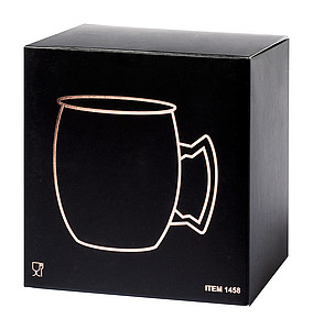 Nerezový hrnek na koktejl, 500ml, měděný povrch