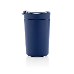 Nerezový hrnek s víčkem, 300 ml, královská modrá