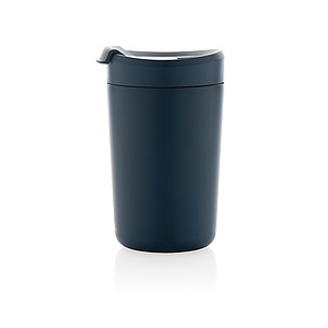 Nerezový hrnek s víčkem, 300 ml, námořní modrá