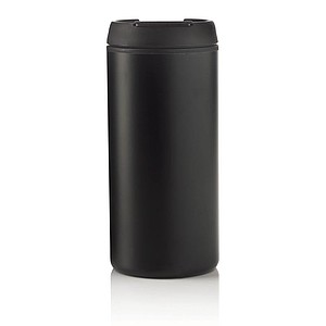 Nerezový hrnek s víčkem, 300ml, černý