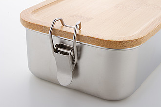 Nerezový lunchbox 750ml s bambusovým víkem