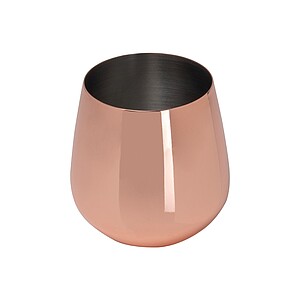 Nerezový pohárek s měděným povrchem 500ml, růžová