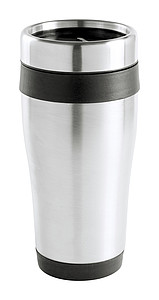 Nerezový termohrnek, 450ml, černé detaily