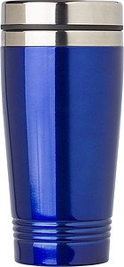 Nerezový termohrnek s víčkem, 450 ml, modrá - reklamní předměty