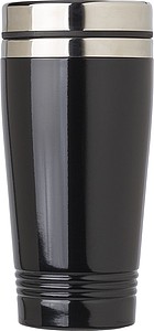 Nerezový termohrnek s víčkem, 450ml, černý
