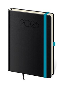 New Praga 2027 diář denní A5, černý - diář s vlastním potiskem