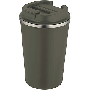 Newport dvoustěnný vakuově izolovaný hrnek z nerezové oceli o objemu 350 ml, vojenská zelená tmavá (hunter)