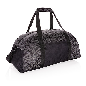 NUNAWA Reflexní víkendová taška z RPET AWARE™, černá - tašky s potiskem