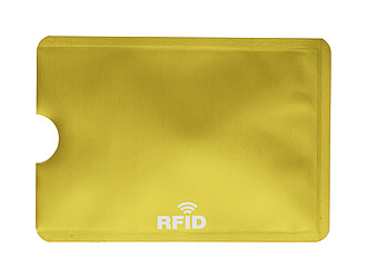 Obal na kartu s RFID ochranou, zlatý