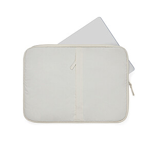 Obal na notebook 15,6” z RCS recyklovaného nylonu, béžová
