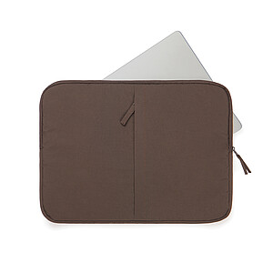 Obal na notebook 15,6” z RCS recyklovaného nylonu, hnědá