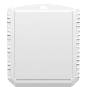 Obdélníková škrabka na led z recyklovaného plastu, bílá