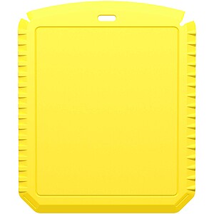 Obdélníková škrabka na led z recyklovaného plastu, žlutá