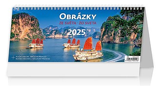 Obrázky ze světa 2025, stolní kalendář - reklamní kalendáře
