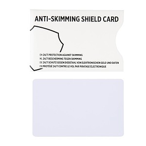 Ochranná karta bránící kopírování údajů z karet, bílá