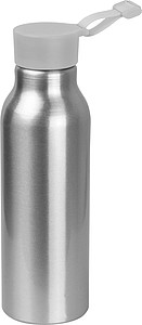 Odolná hliníková láhev na pití, objem 600ml, víčko šedé - reklamní předměty