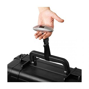 OFEN Digitální váha na zavazadlo, max. 40 kg, stříbrná