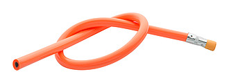 Ohebná tužka s gumou, oranžová