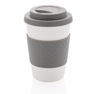 Opakovaně použitelný hrnek 270 ml, šedá - sklenice s vlastním potiskem